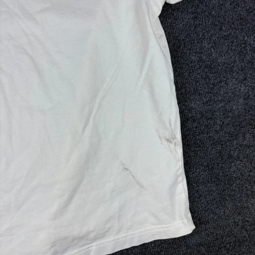Air Jordan Essentials Holiday T Shirt Mens Large Sail Red Logo‎ Graphic Cotton